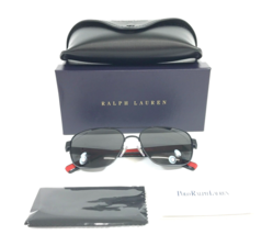 Polo Ralph Lauren Sunglasses PH3154 9223/87 Black Red Square w/ Dark Gra... - $108.89