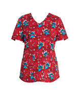 Scrubstar Women&#39;s Candy Cane Stitch Scrub Top, Size S - $18.80
