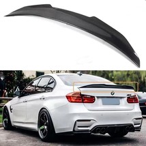 Fit 2012-18 BMW F30 15-19 F80 M3 Real Carbon Fiber PSM Style Trunk Spoiler - $158.00
