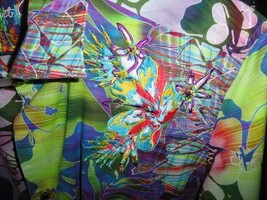 Robert Graham Honolulu  Hawaiian Floral Embroidered Short Sleeve Size Large image 12