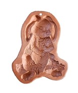 Amaco Cotton Press Terra-Cotta Cookie Mold Blossom Bunny Rabbit Detailed - £11.30 GBP