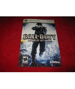 Call of Duty, World at War : Xbox 360 Video Game Instruction Booklet - £1.27 GBP