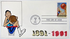 29¢ Basketball Centennial FDC / First Day Cover (Gary) Hudeck Cachet Scott #2560 - £1.58 GBP