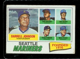 Vintage 1977 TOPPS Baseball Trading Card #597 Manager - Coach Mariners Checklist - £8.60 GBP