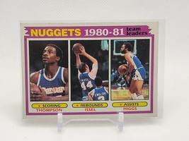 DAN ISSEL David Thompson 1981 Topps #49 Denver Nuggets Team Basketball Card - £1.17 GBP