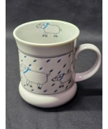 Vintage Otagiri Style Raindrop Sheep Mug Ceramic Coffee Tea Cup CottageCore - $20.34