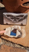 Vintage Beaded Clutch by IIYAMA Butterfly in Golden Brown With Mirror - $29.70
