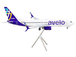 Boeing 737-800 Commercial Aircraft Avelo Airlines White w Purple Tail Gemini 200 - £86.68 GBP