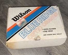 Wilson Blue Ridge Optic Orange Vintage Box Of 12 Golf Balls - $14.78