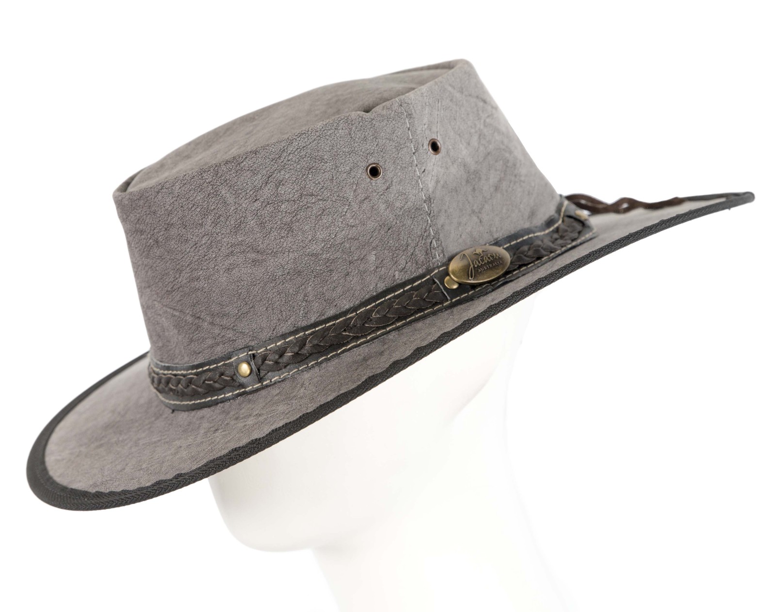 Real Australian Kangaroo Leather Hat. Original Hat-in-a-Bag. Made in Aus... - $89.95