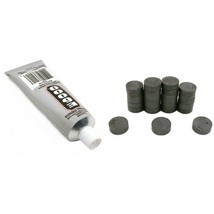 25 Round Magnets Arts &amp; Crafts 3/4&quot; E6000 3.7oz Industrial Strength Adhesive - £11.85 GBP