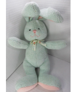 Gund Bunny Rabbit Plush Bunnikins Mint Green Toy Stuffed Animal Woven Ea... - £11.08 GBP