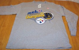 Pittsburgh Steelers Super Bowl Xl Nfl Champions Long Sleeve T-Shirt Medium New - £15.77 GBP