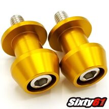 Hayabusa Gold Swingarm Spools Suzuki 1999-2018 2019 2020 2022 2023 2024 ... - $18.00