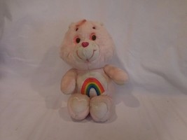 Care Bears Rainbow Cheer Bear Vintage Plush Pink 1983 Kenner 13&quot; RARE Or... - £10.85 GBP