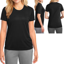Ladies Plus Size T-Shirt Moisture Wicking Gym Workout Womens Tee XL, 2X, 3X, 4X - £7.85 GBP+