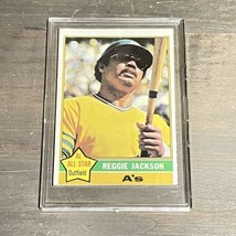 1976 Topps Reggie Jackson Oakland Athletics #500 Baseball Card Very Good - £17.40 GBP