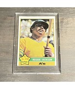 1976 Topps Reggie Jackson Oakland Athletics #500 Baseball Card Very Good - £17.10 GBP