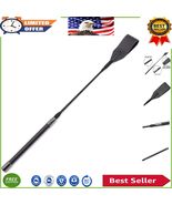 Lightweight 18-Inch Leather Riding Crop - Durable with Elegant Black Finish - $31.87 CAD