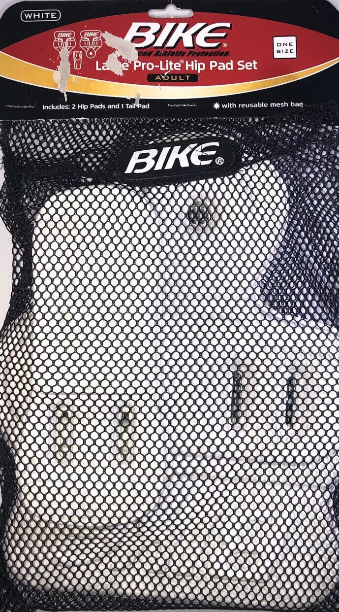 Bike BAIH30 Adult Large Pro-Lite Hip Pad Set One Size Fits All White NEW... - $19.68