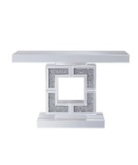 Noralie Console Table, Mirrored &amp; Faux Diamonds - $13,529.53 MXN