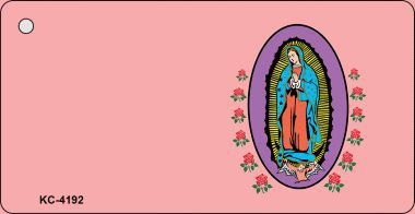 Virgin Mary Pink OffSet Novelty Key Chain