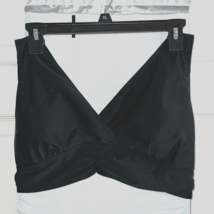Hanna Nikole Black Bikini Top 16X Black Wireless Swimsuit Swimwear Back ... - $346.31 MXN