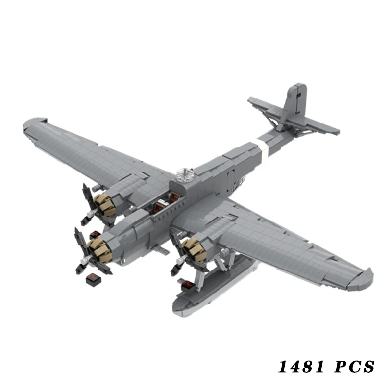 Military Equipment C506 Seaplane 1:35 Scale MOC Building Block Assemble Model - £162.50 GBP