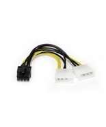 StarTech 6in LP4 to 8 Pin PCI Express Video Card Power Cable Adapter - L... - $13.00