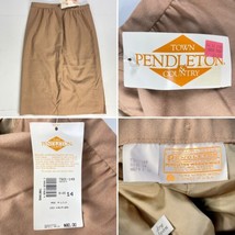Pendleton USA Virgin Wool Brown Vtg Skirt size 14 Tartans Town Country 80s NWT - £114.03 GBP