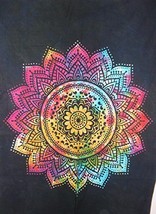 Traditional Jaipur Tie Dye Mandala Wall Art Poster, Hippie Wall Tapestry, Indian - £12.56 GBP