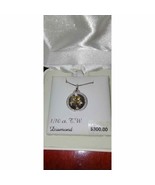 NIB Exquisite diamond and sterling silver necklace - €171,94 EUR
