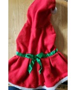 Small Sweater/Coat Knitted Red Christmas Ms.Clause Pomeranian Size - £14.71 GBP