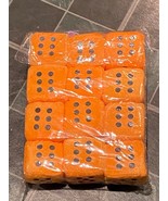 12 Orange Suction Cup 2 1/4&quot; Hanging Dice Plush/Claw Machine Prizes *New... - $19.13 CAD