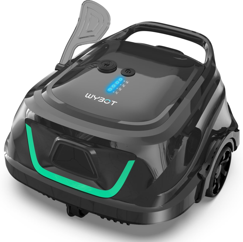 Cordless Robotic Pool Cleaner, Automatic Pool Vacuum with 120 Mins, Doub... - $311.81
