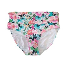 Island Escape Womens Bikini Bottom Color White/Floral Size 10 - £22.72 GBP