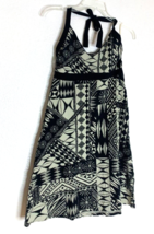 Patagonia Womens Sz M Halter Dress Above Knee Length Black White - £23.35 GBP