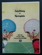 1954 Leechburg PA vs Springdale PA High School Souvenir Football Program S49 - £9.43 GBP