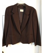 Vintage Pendleton Virgin Wool Blazer Jacket Women&#39;s Brown USA Oregon Mad... - $564.50 MXN