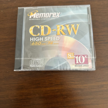 Memorex Cd-RW Compact Disks 650MB 74 Min Rewritable 8x 10X New - £6.28 GBP