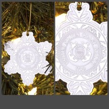 Coast Guard Uscg Christmas Snowflake Holiday Ornament - £16.03 GBP