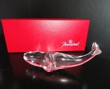Baccarat Crystal Pacific Whale 6 1/8 &quot; L comes in Baccarat Gift Box - £178.85 GBP