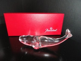 Baccarat Crystal Pacific Whale 6 1/8 &quot; L comes in Baccarat Gift Box - £179.44 GBP