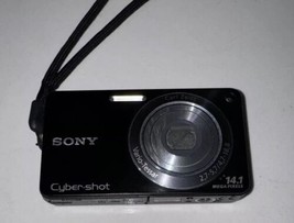 Sony Cyber-shot DSC-W530 14.1MP Digital Camera Black Damaged USB Slot - £85.29 GBP