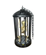 GEMMY Skeleton Cage Halloween Animated Decoration Lights/Sounds Motion A... - €42,83 EUR