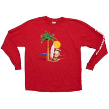 California Greeting W/ Santa On Board Long Sleeve T-Shirt Mens Size Larg... - $9.65