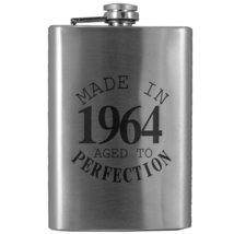 8oz Made 1964 Aged to Perfection Flask L1 - £16.95 GBP