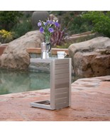 Cape Coral Aluminum C-Shaped Patio Table - $2,017.99 MXN