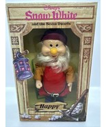 Vintage Disney Bikin HAPPY Doll 6.5&quot; Snow White &amp; The Seven Dwarfs Jointed - £12.84 GBP