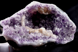 Amethyst  with calcite geode powerful  cell regeneration,negative ion   # 6204 - £108.28 GBP